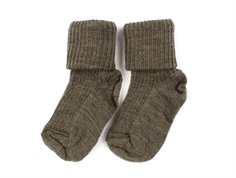 MP brown melange wool socks (2-pack)
